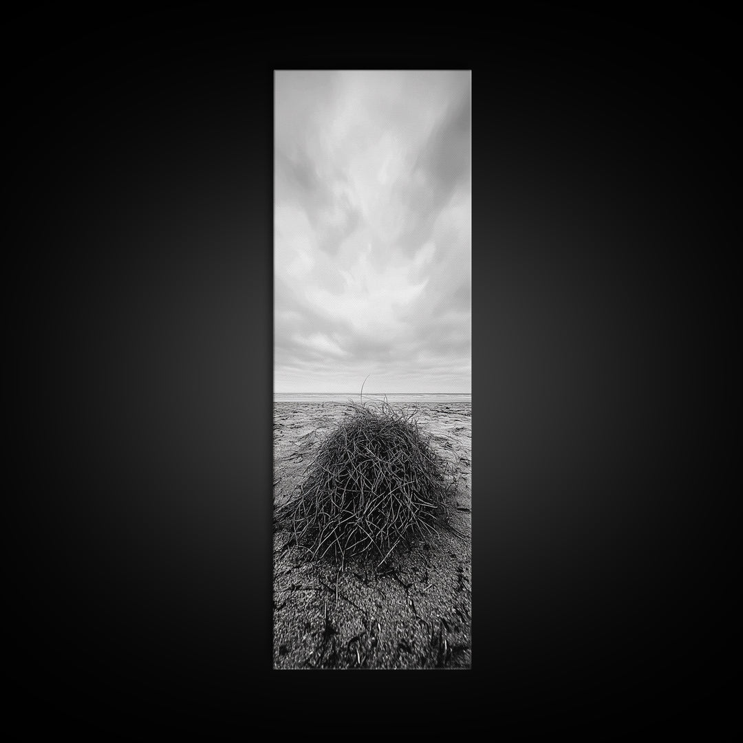 Drift Bundle, Desert Shore, Coastal Minimal, Framed Canvas Print, Moody Beach Photography, Boho Wall Decor, Autumn Entryway Art