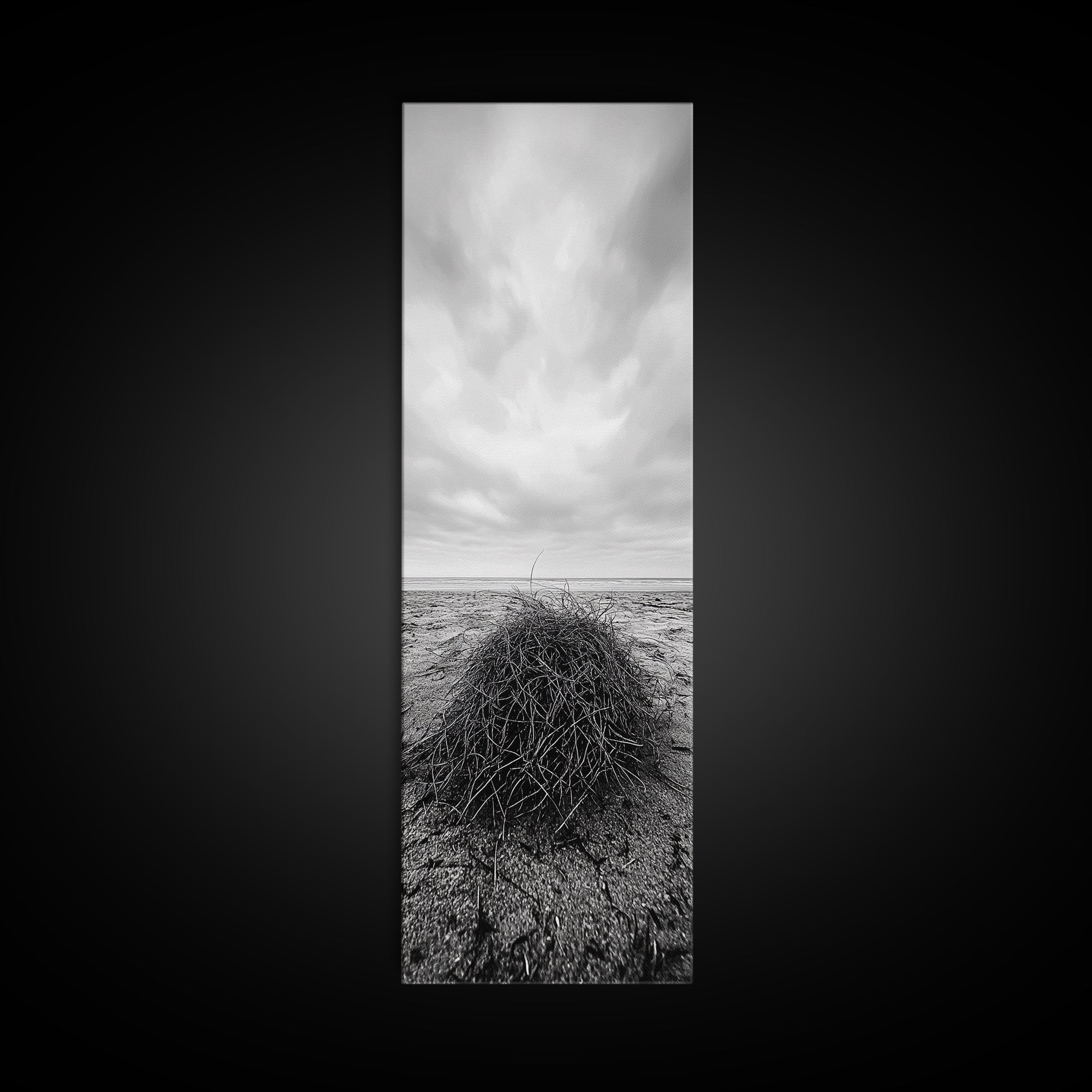 Drift Bundle, Desert Shore, Coastal Minimal, Framed Canvas Print, Moody Beach Photography, Boho Wall Decor, Autumn Entryway Art