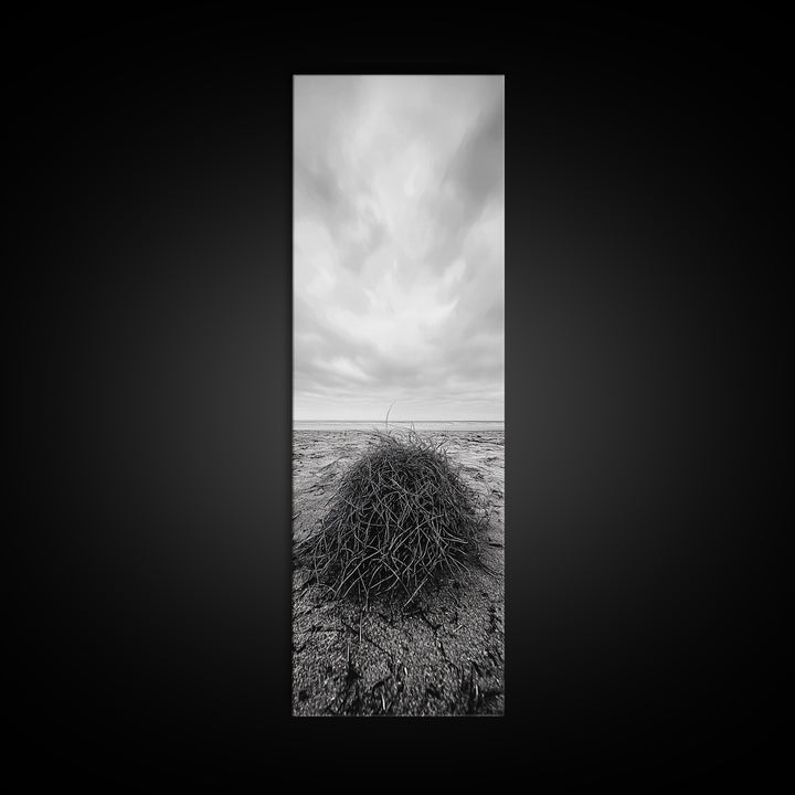 Drift Bundle, Desert Shore, Coastal Minimal, Framed Canvas Print, Moody Beach Photography, Boho Wall Decor, Autumn Entryway Art