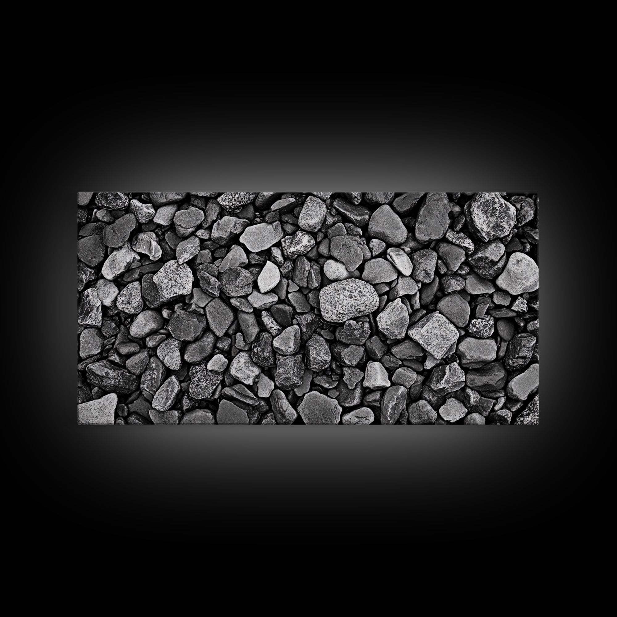 Natural Stone Texture, Dark Rock Pattern, Earthy Wall Background, Canvas Print, Office Wall Art, Modern Industrial Style, Minimalist Style