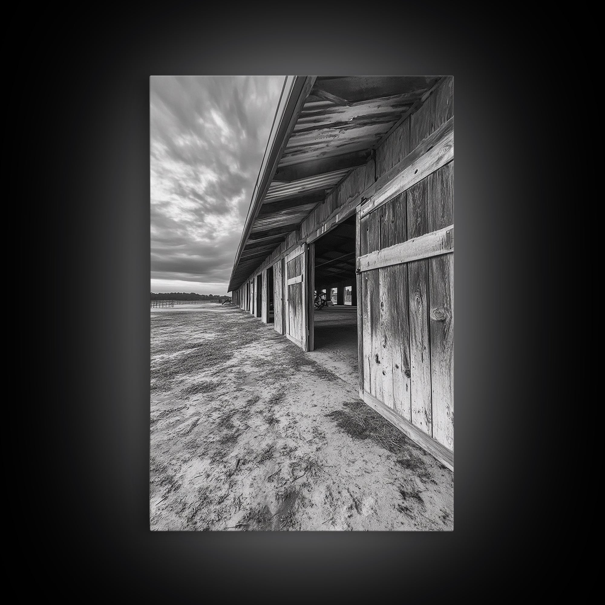 Rustic Barn, Weathered Wood, Country Charm, Canvas Print, Farmhouse Wall Art, Autumn Decor, Entryway Rustic Home Accent, Living Room Art