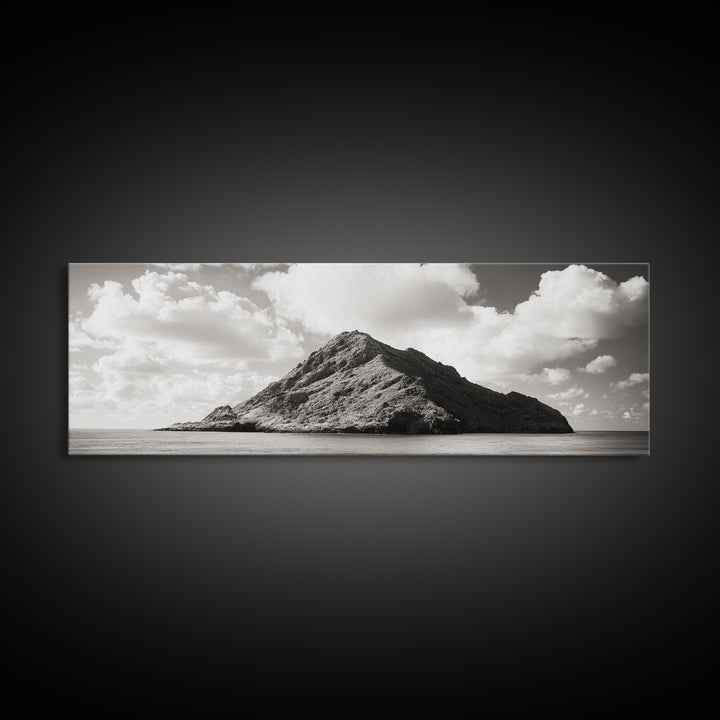 Tropical Island, Seascape Photography, Coastal Wall Art, Framed Canvas Print, Ocean Print, Minimalist Bedroom Art, Beach House Decor