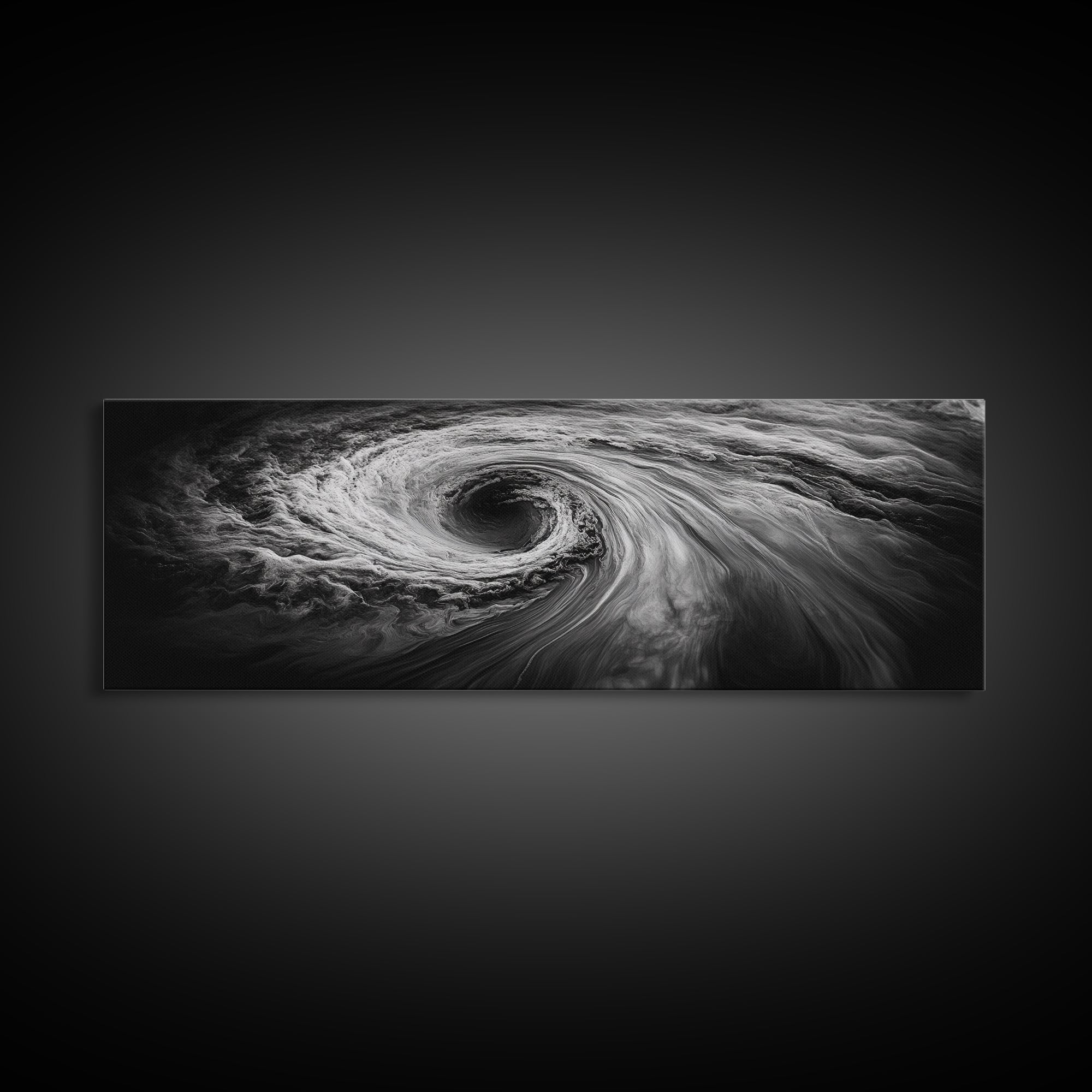 Ocean Vortex, Surreal Motion, Abstract Water, Canvas Print, Modern Coastal Decor, Bathroom Wall Art, Minimalist Abstract Photography