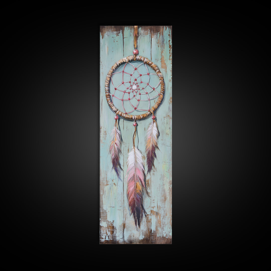 Boho Dreamcatcher With Feathers Wall Art, Spiritual Decor, Southwestern Wall Decor, Whimsical Nursery Art, Housewarming Gift