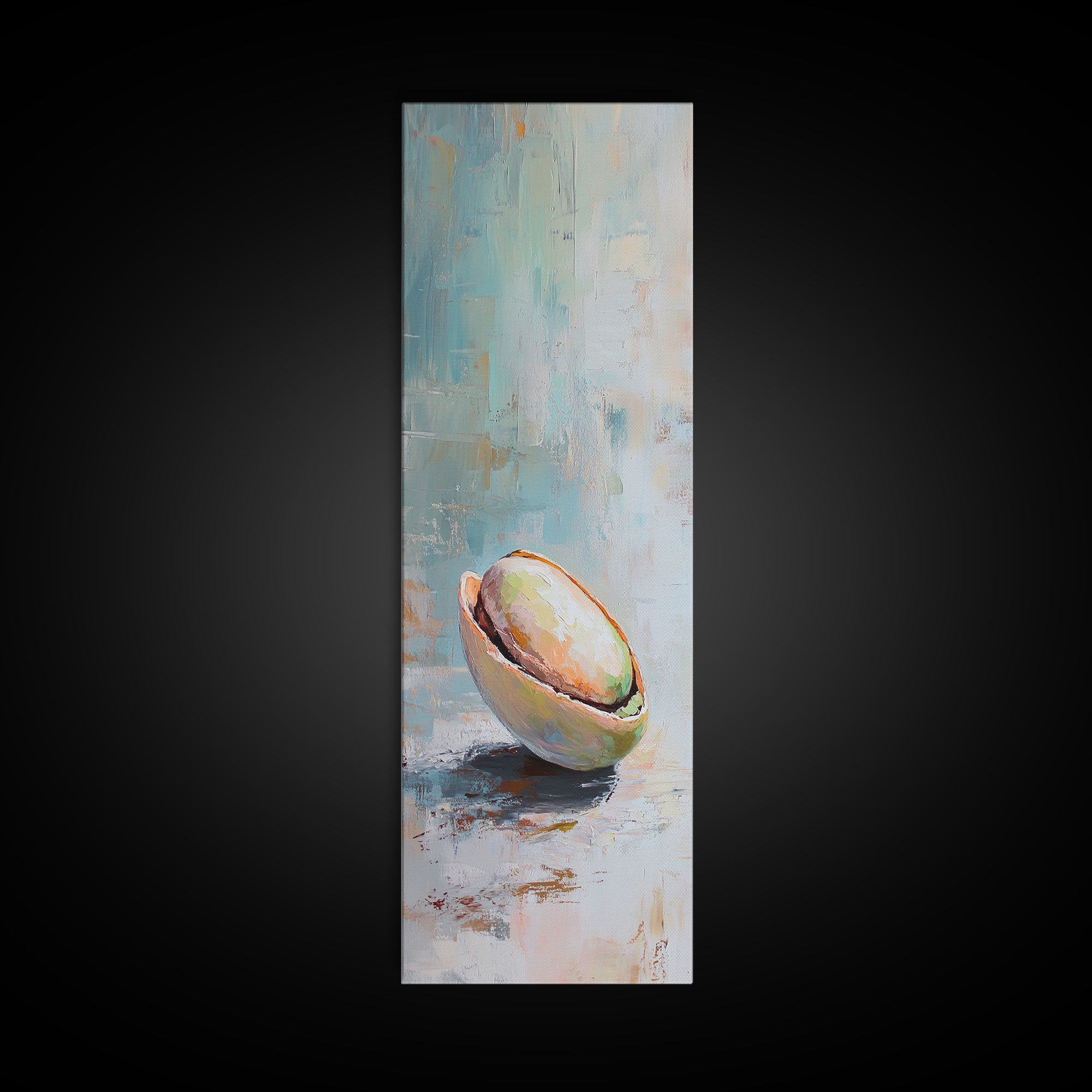 Sunlit Coconut Half Still Life Canvas Print, Tropical Kitchen Wall Decor, Coastal Art Print, Beach House Decor Gift For Her