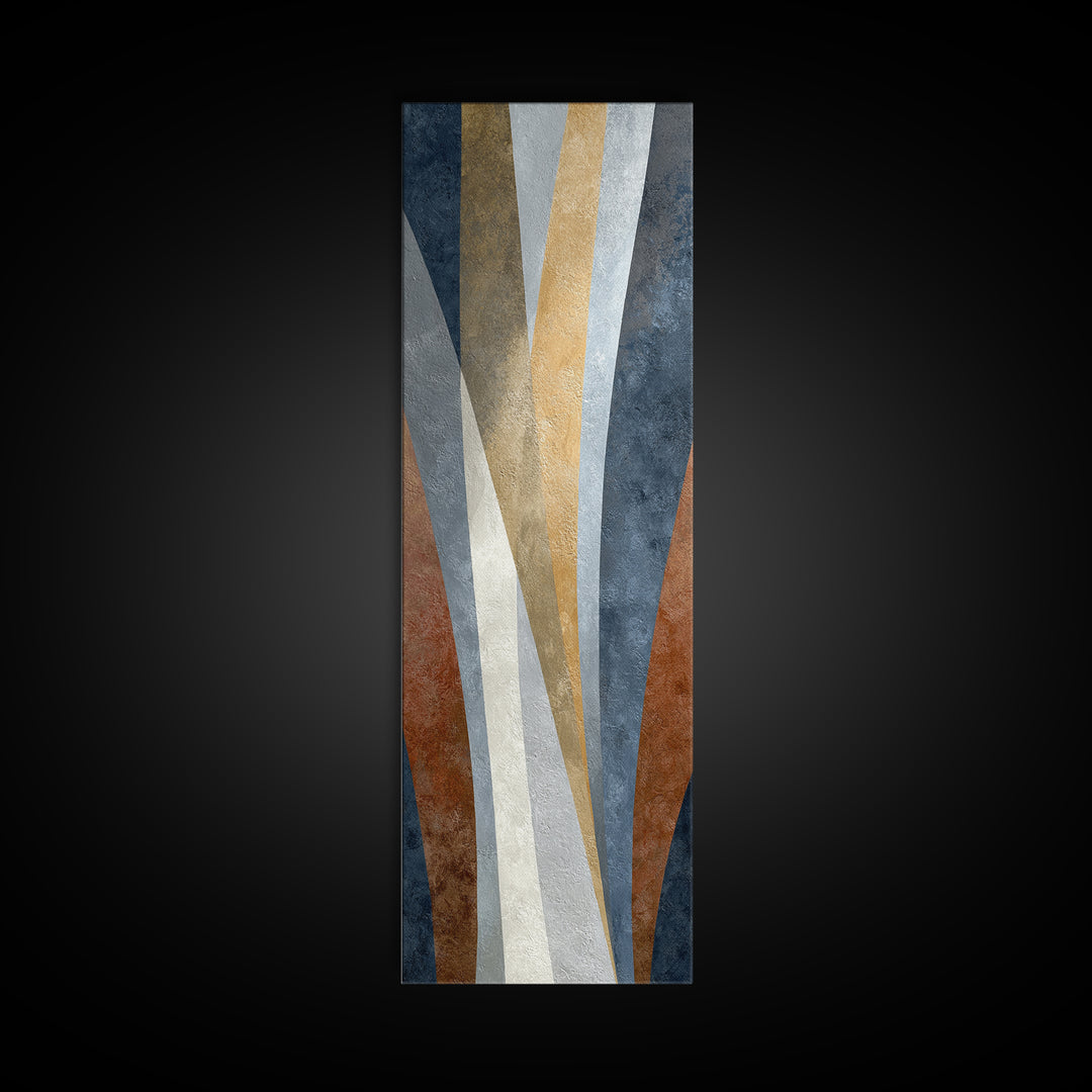 Neutral Abstract Arches Framed Canvas Print, Above Bed Art, Canvas Wall Art, Bedroom Decor, Abstract Art, Serenity, ABA-1x3-64