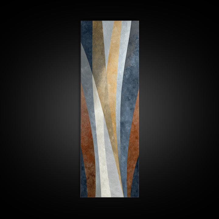 Neutral Abstract Arches Framed Canvas Print, Above Bed Art, Canvas Wall Art, Bedroom Decor, Abstract Art, Serenity, ABA-1x3-64