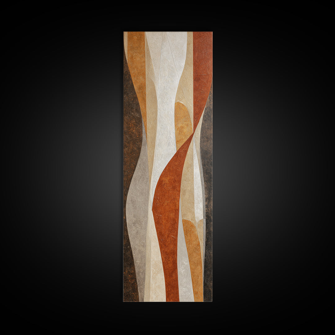 Neutral Abstract Arches Canvas Print, Above Bed Art, Living Room Decor, Bedroom Decor, Abstract Art, Serenity 388, ABA-1x3-88