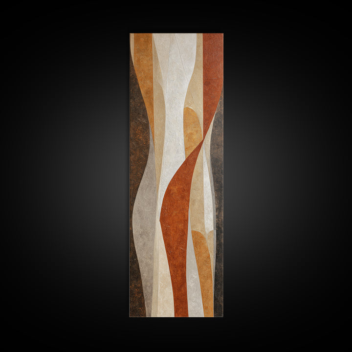 Neutral Abstract Arches Canvas Print, Above Bed Art, Living Room Decor, Bedroom Decor, Abstract Art, Serenity 388, ABA-1x3-88