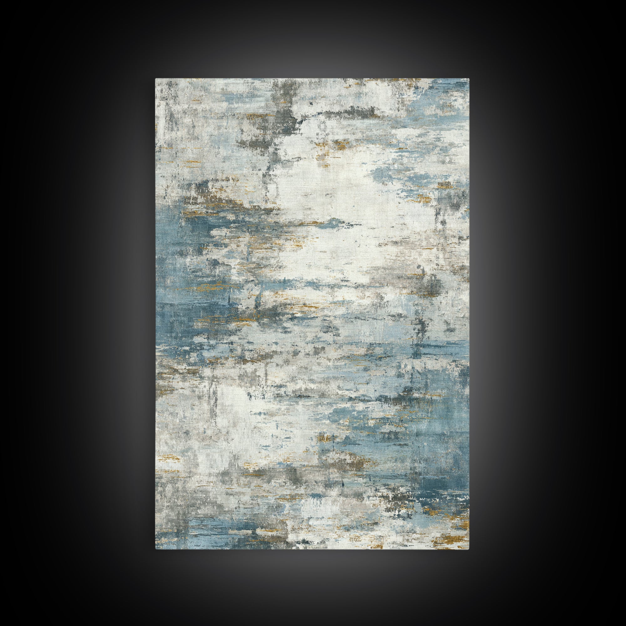 Japandi Ink Shapes Framed Canvas Print, Above Bed Art, Statement Artwork, Bedroom Decor, Fine Art, Serenity, Printable Wall Art, ABA-2x3-2