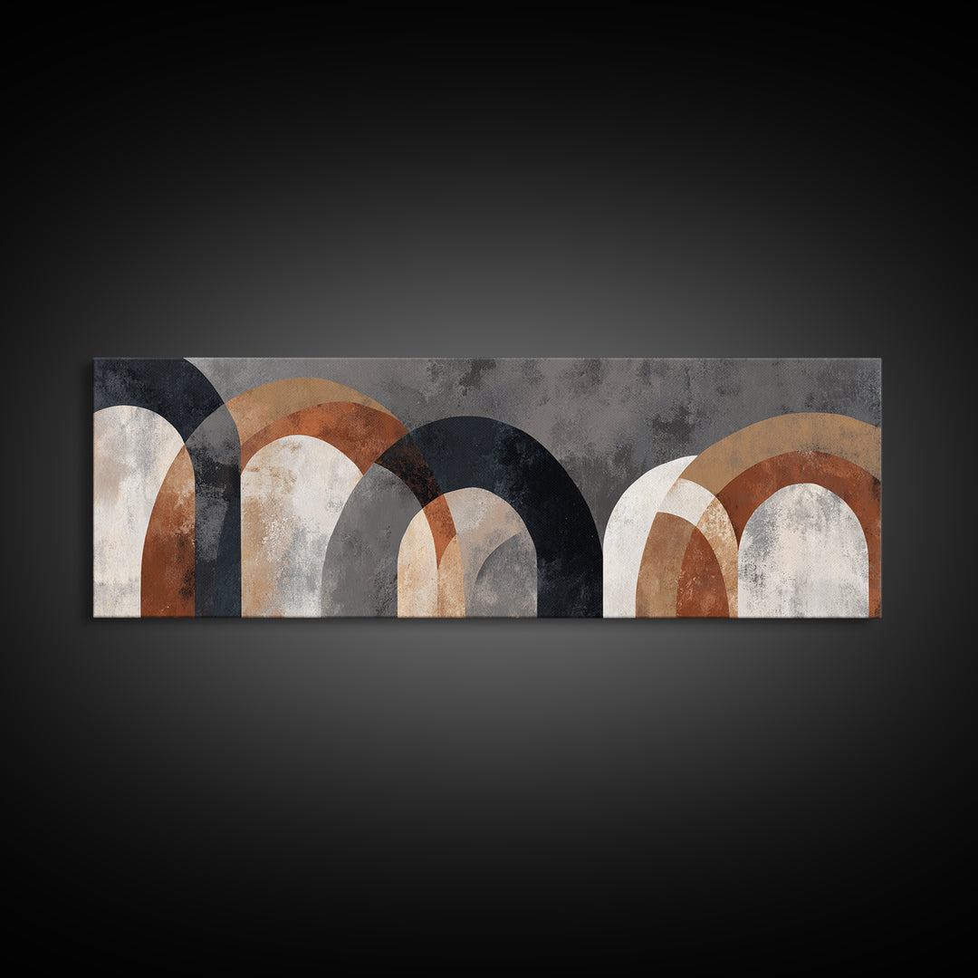 Neutral Abstract Arches Canvas Print, Above Bed Art, Photography Prints, Bedroom Decor, Fine Art, Serenity, Art Print, ABA-3x1-20