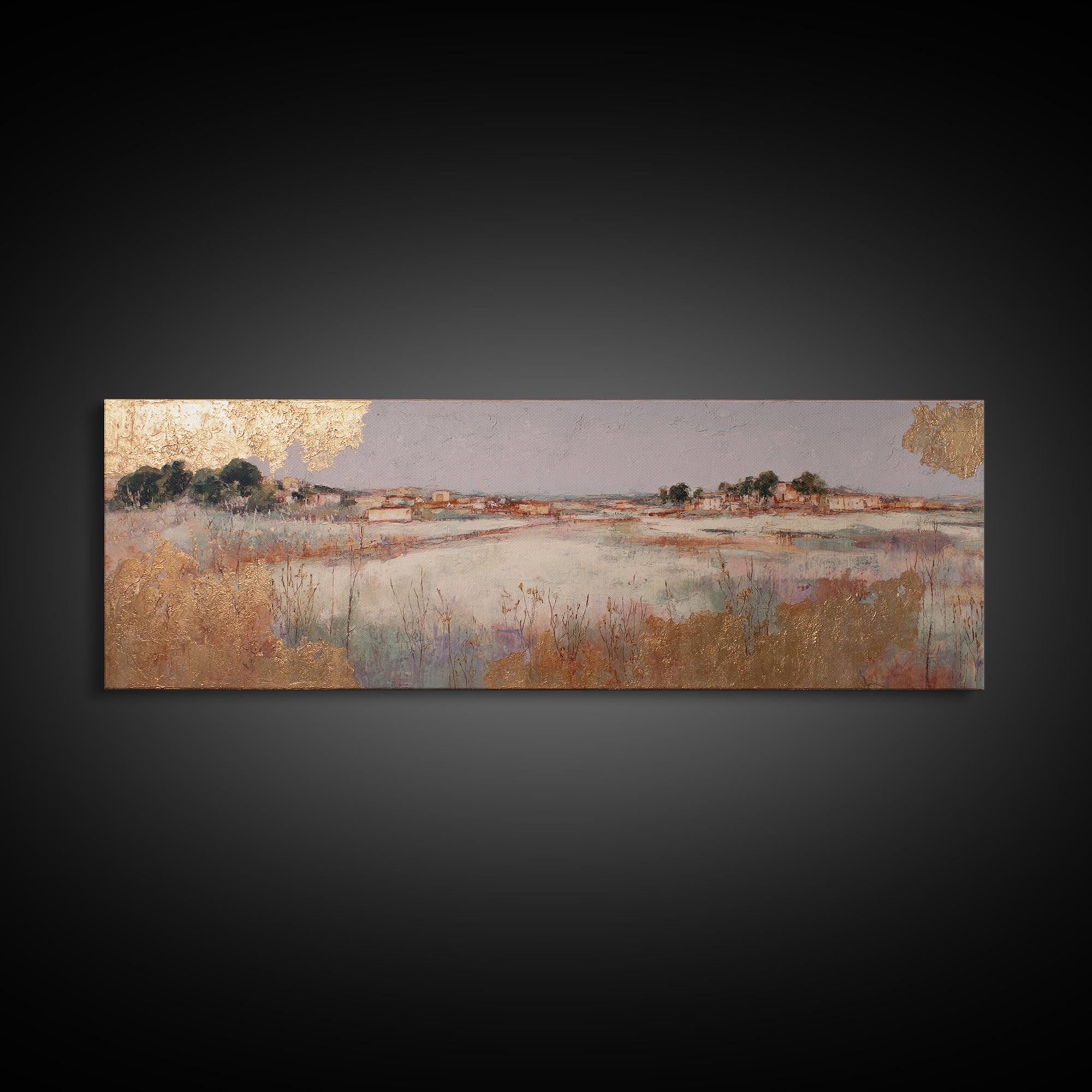 Oversized Lavender Field Framed Canvas Print, Above Bed Art, Wall Art, Bedroom Decor, Fine Art, Serenity, Digital Print, ABA-3x1-59