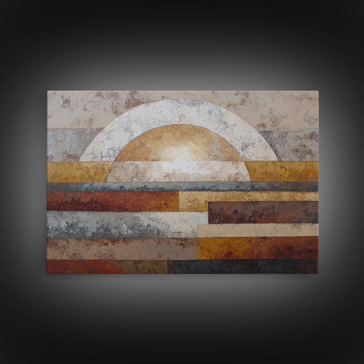 Neutral Abstract Arches Canvas Print, Above Bed Art, Boho Wall Art, Bedroom Decor, Fine Art, Serenity, Above Bed Decor, ABA-3x2-32