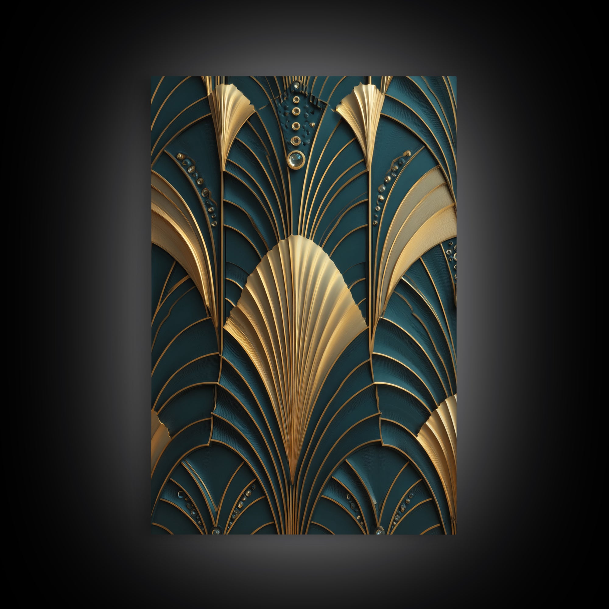 Tropical Hotel Facade Canvas Print, Art Deco Art, Apartment Decor, Living Room Decor, Fine Art, Glamour, Gallery Decor, ADA-2x3-96
