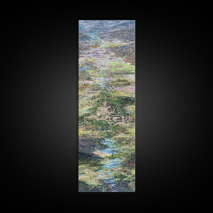 Dreamy African Landscape River Wall Art, Serene Nature Scene Print, Abstract Modern Decor, Earth Tone Canvas For Living Room