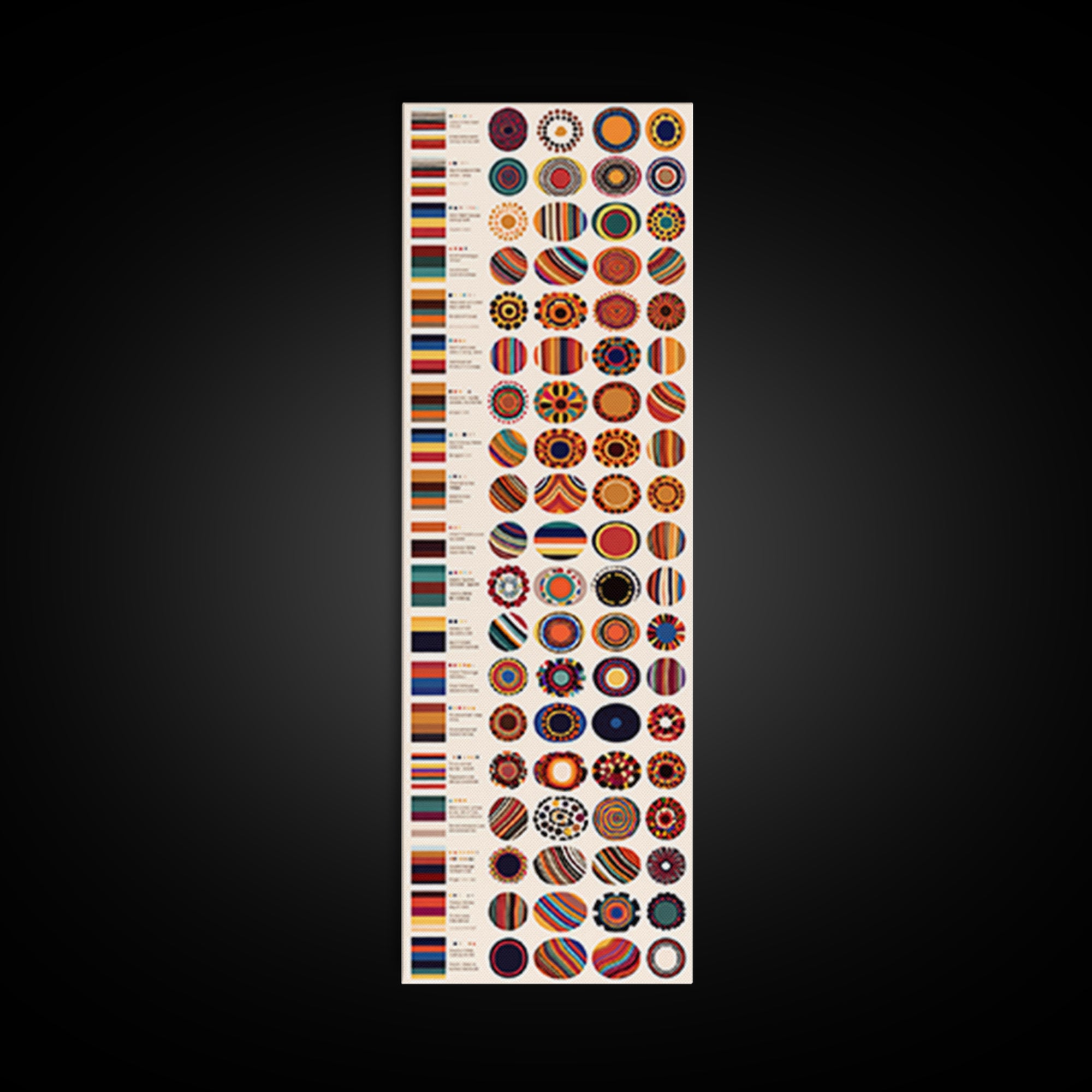 African Color Palette Basket Pattern Wall Art, Ankara Home Decor, Tribal Prints, Cultural Art Print, Textile Reference Poster