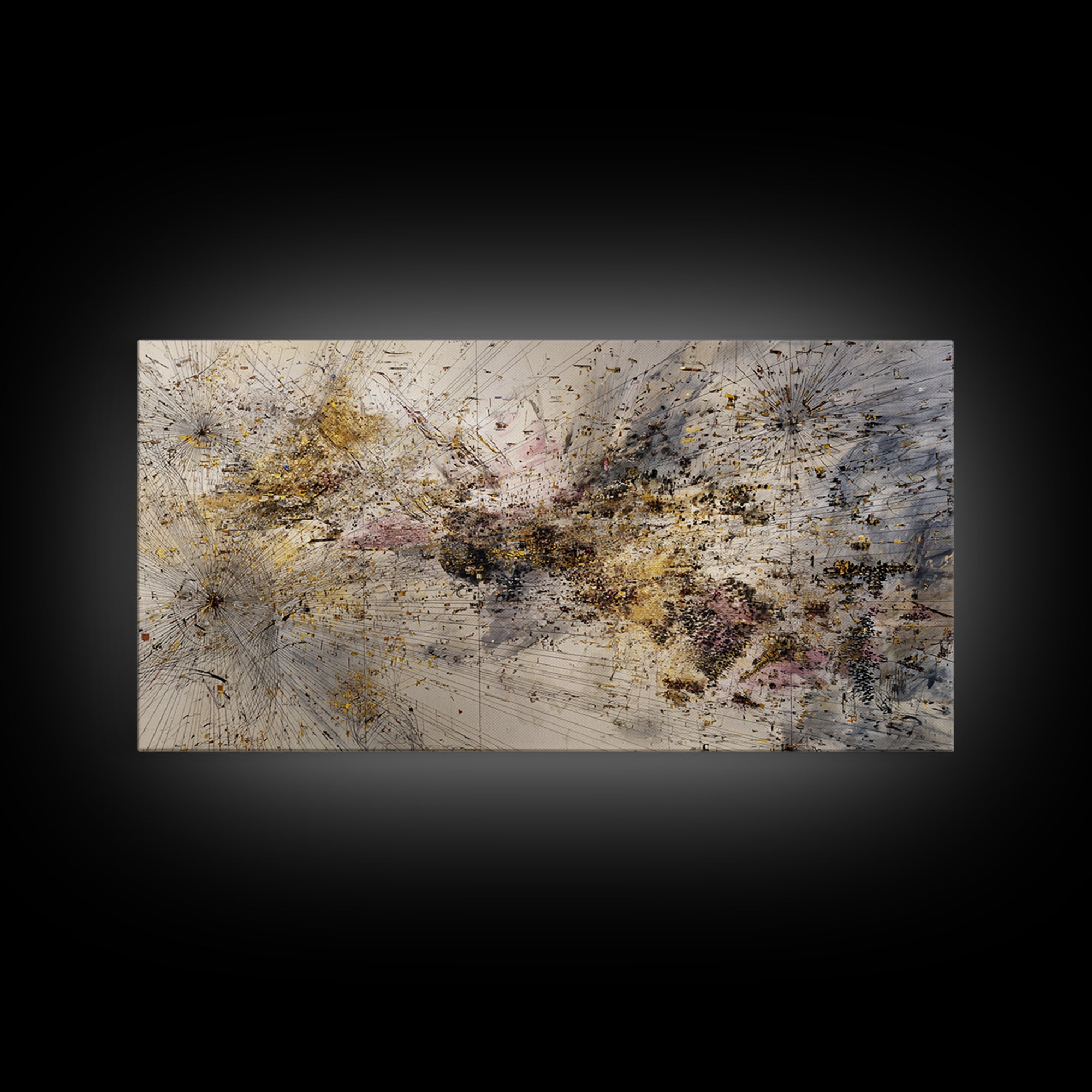 Gold And Blush Abstract Energy Wall Art, African Art Abstract, Modern Canvas Art, Textured Art Print, Elegant Home Decor