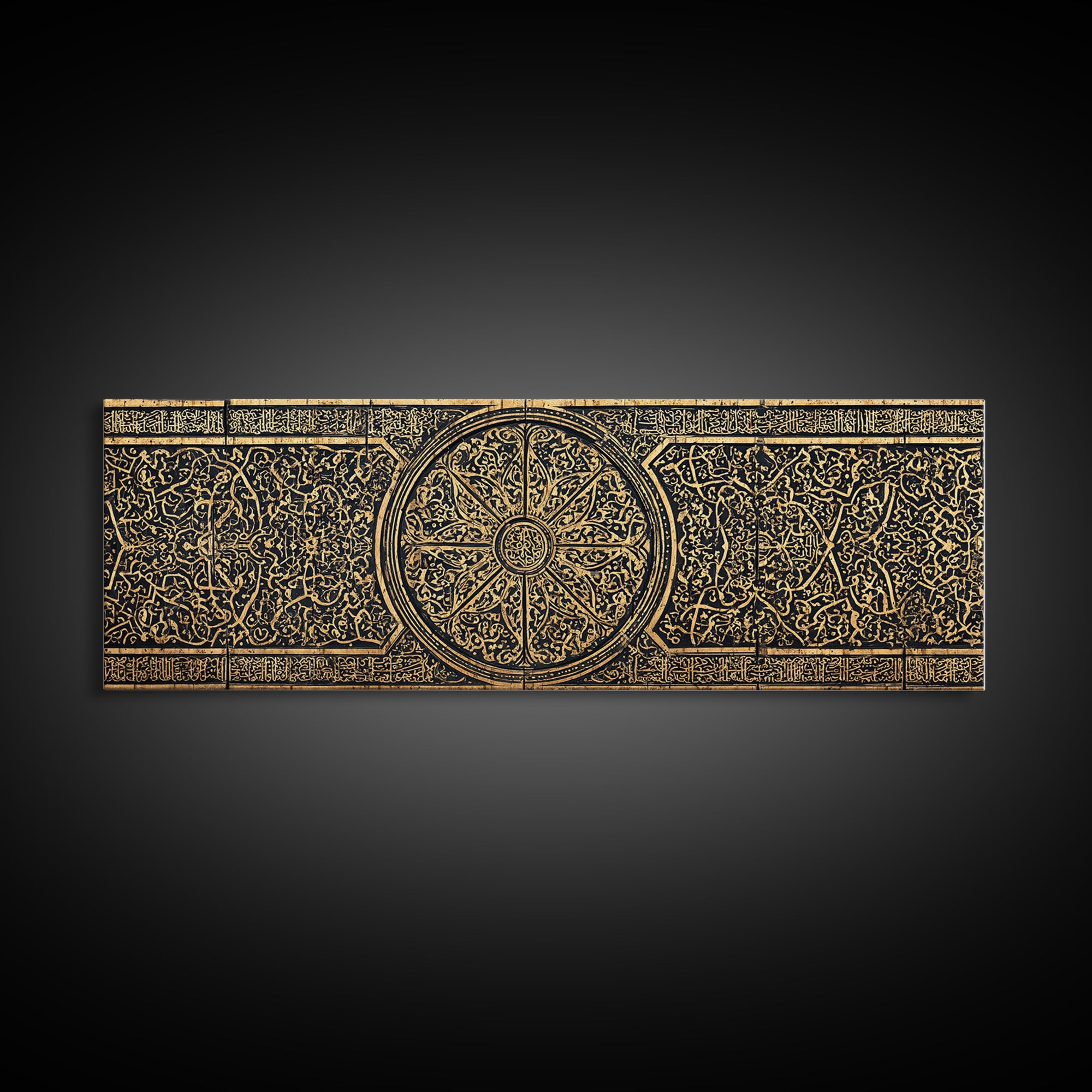 Black Gold Geometric Pattern Wall Art, African Patterns, Tribal Art Decor, Modern African Art, Elegant Home Decor Statement Gift