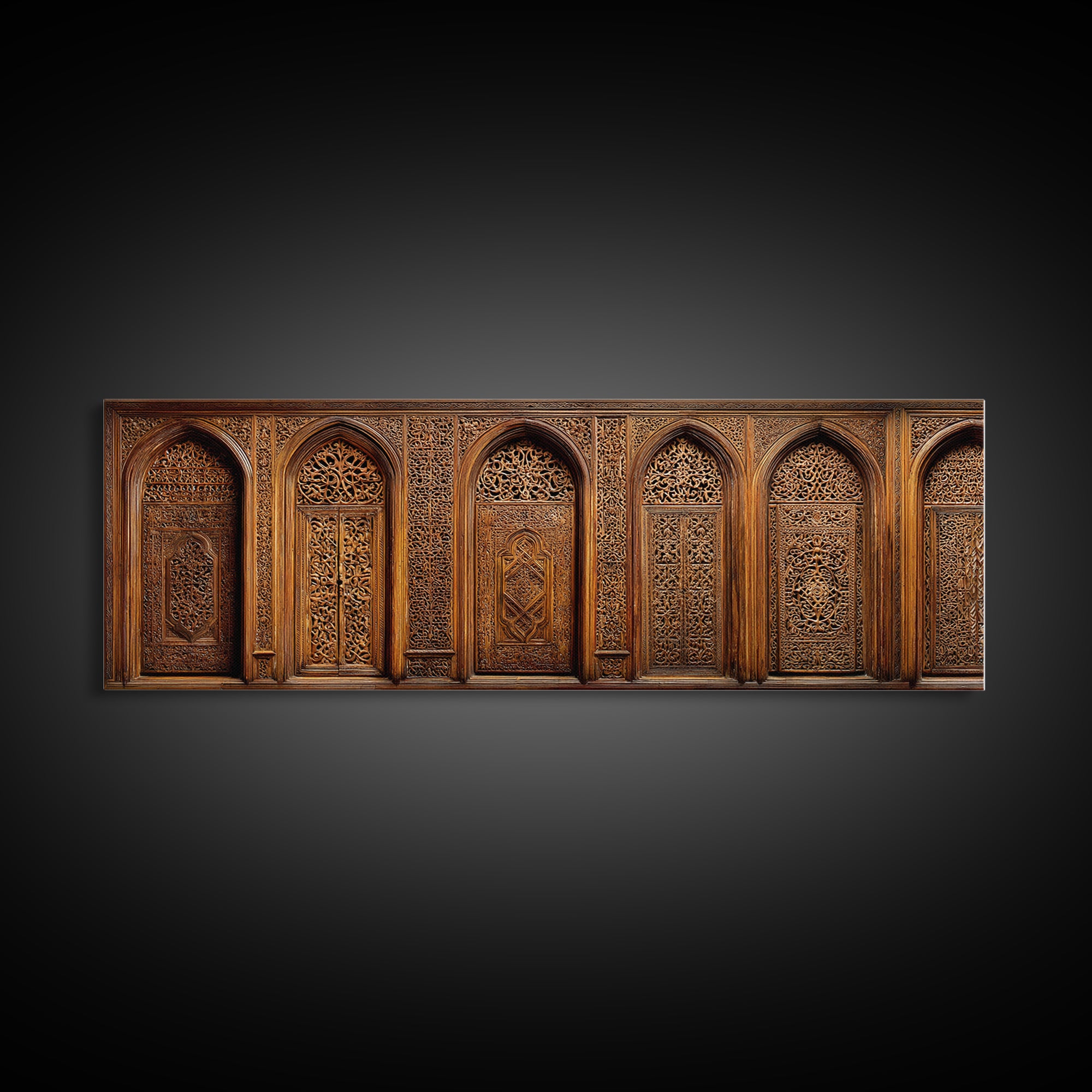 Ornate Golden Arched Door Wall Art, Moroccan Travel, African Decor, Cultural Wall Decor, Bohemian Decor, Elegant Home Gift