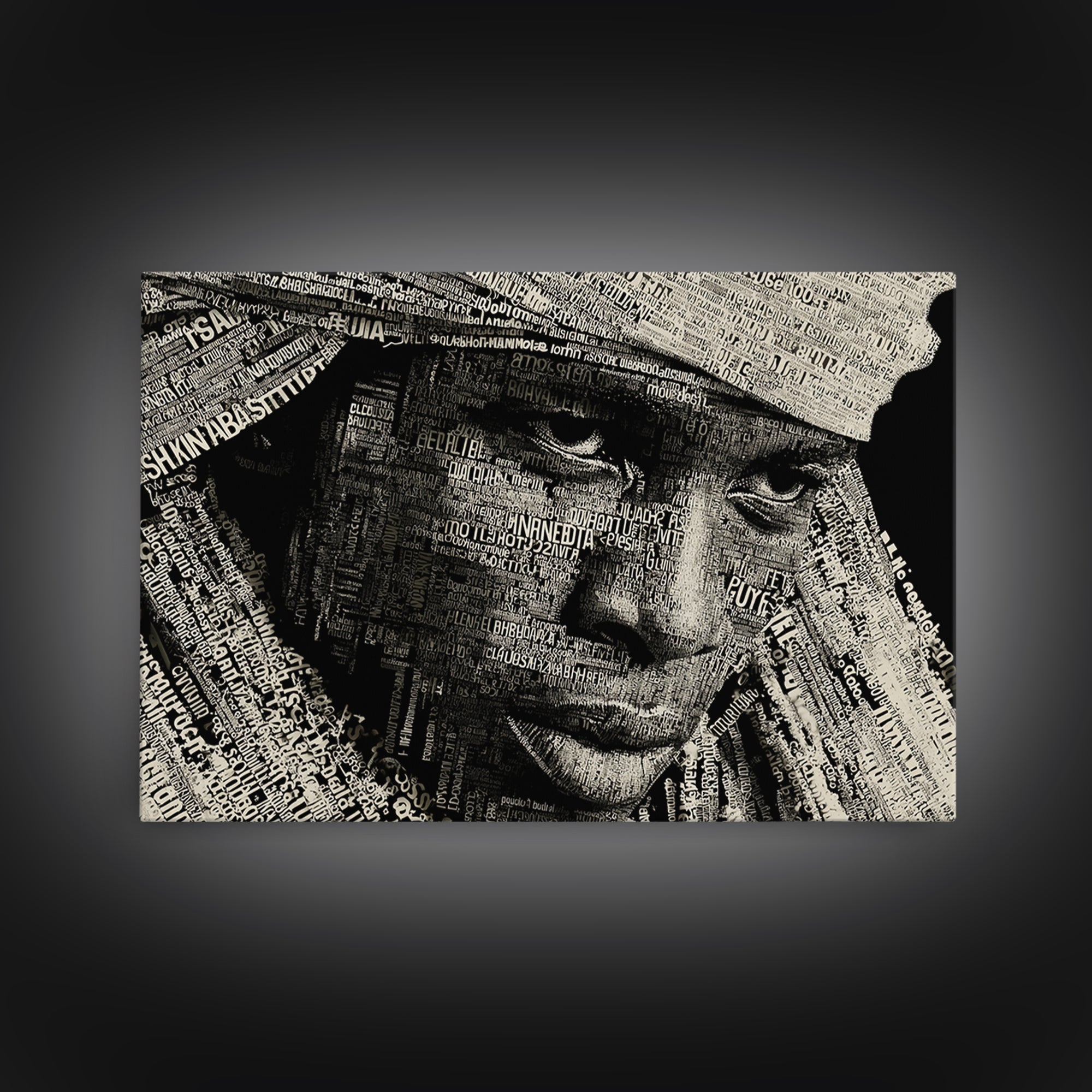 Monochrome African Woman Portrait Wall Art, Black Female Art, Abstract Face Art, Tribal Queen Art, Modern Black Home Decor