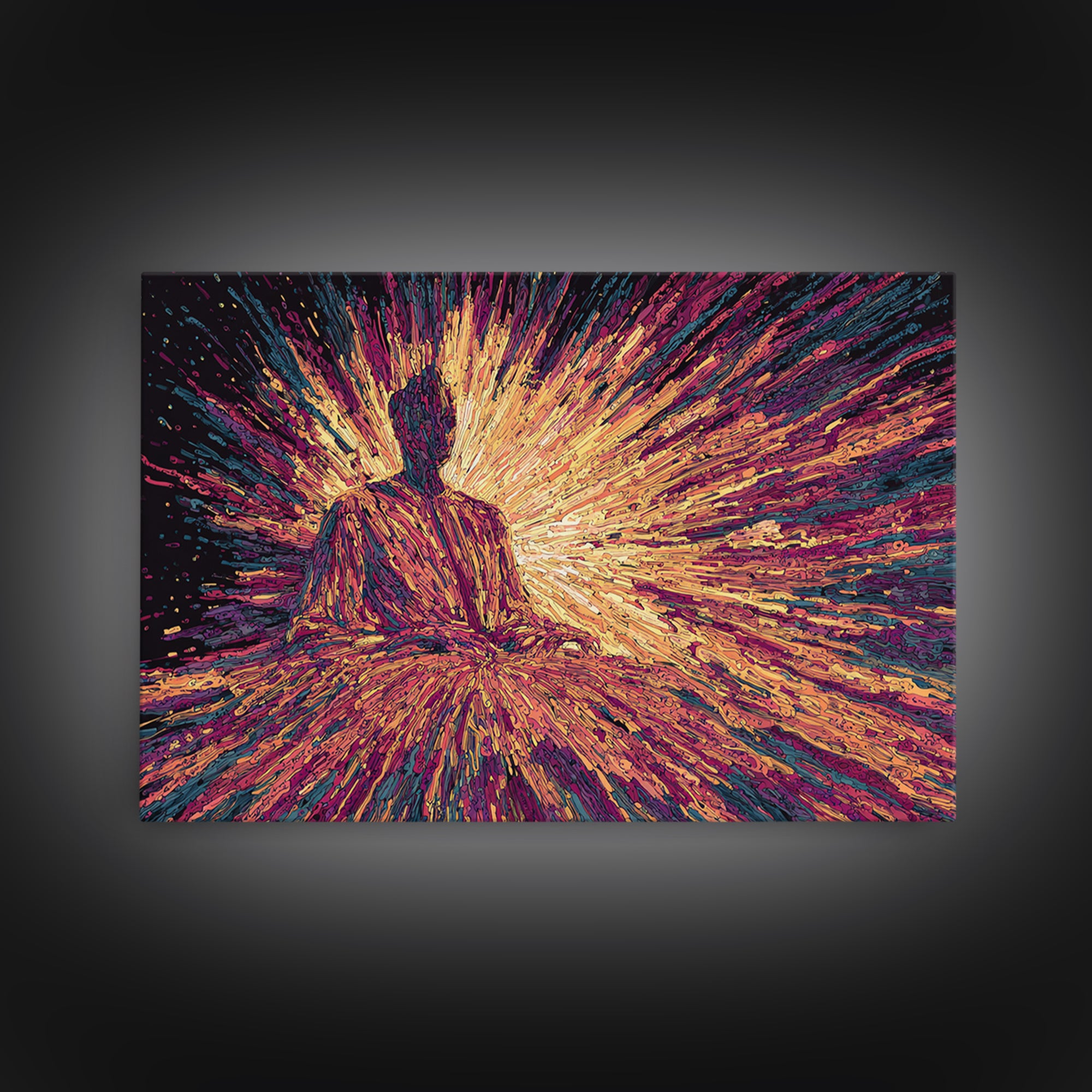 Radiant Seated Nude African Woman Wall Art, Afrocentric Feminine Canvas Decor, Empowered Black Beauty Portrait Print Gift