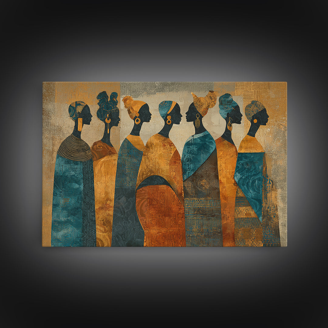 Indigo and Ochre Pattern Study by Woven Canvas Print, African Inspired Art, Set of 3 Prints, Living Room Decor, Abstract Art, AIA-3x2-52