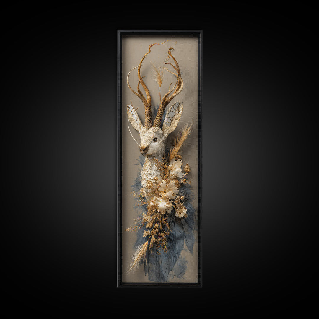 Butterfly Specimen Composition Framed Canvas Print, Animal Art, Printable Art, Living Room Decor, Fine Art, Creature, ANI-1x3-83