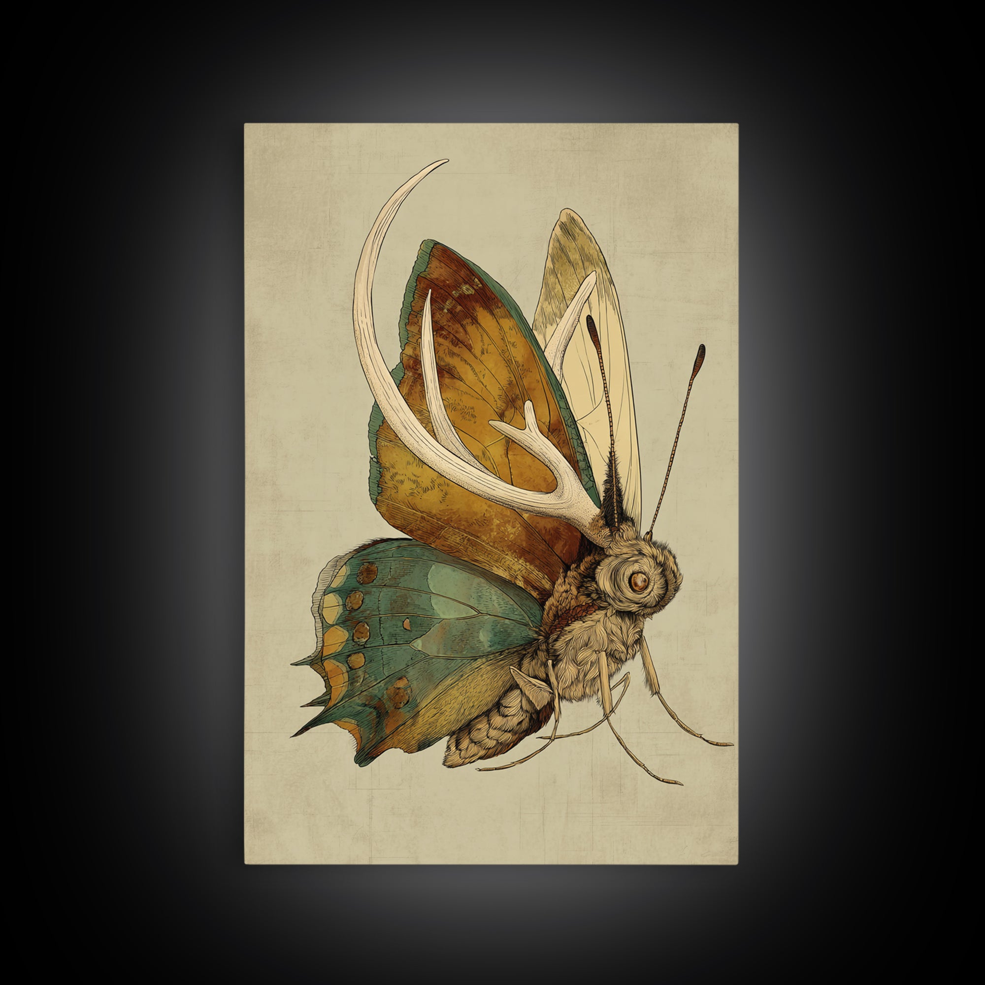 Butterfly Specimen Composition Canvas Print, Animal Art, Statement Artwork, Living Room Decor, Fine Art, Creature, Wall Decor, ANI-2x3-31
