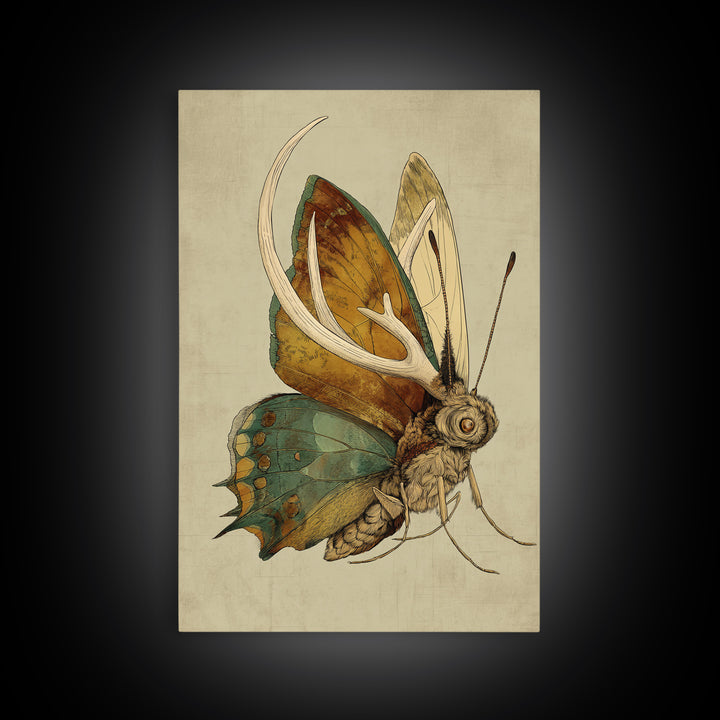 Butterfly Specimen Composition Canvas Print, Animal Art, Statement Artwork, Living Room Decor, Fine Art, Creature, Wall Decor, ANI-2x3-31