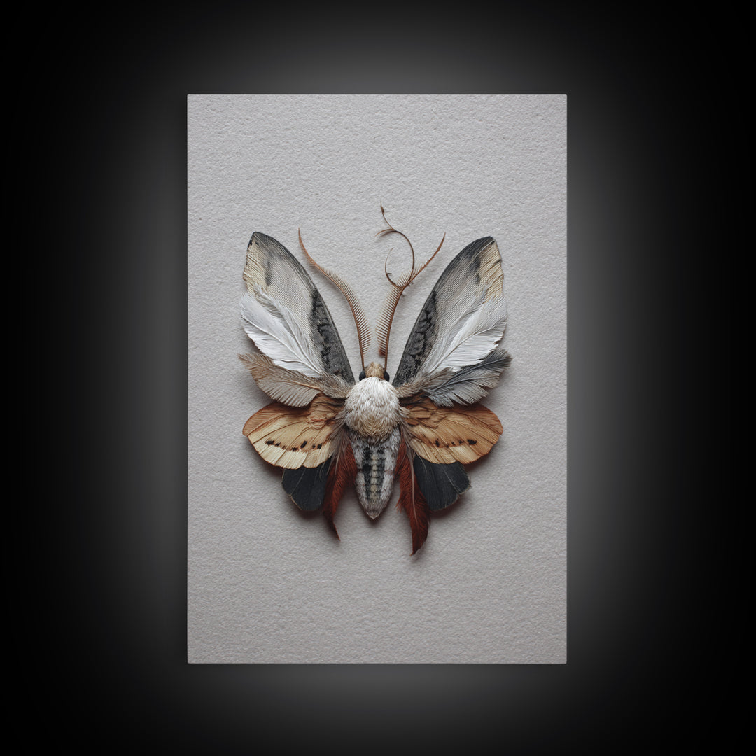 Butterfly Specimen Composition Canvas Print, Animal Art, Art, Living Room Decor, Creature, Original Art, Nursery Wall Art, ANI-2x3-79