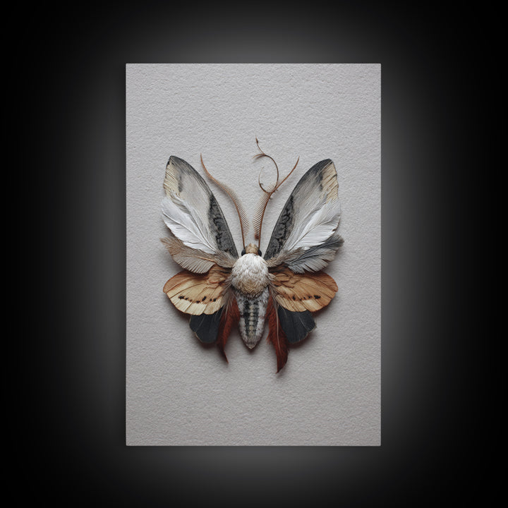 Butterfly Specimen Composition Canvas Print, Animal Art, Art, Living Room Decor, Creature, Original Art, Nursery Wall Art, ANI-2x3-79