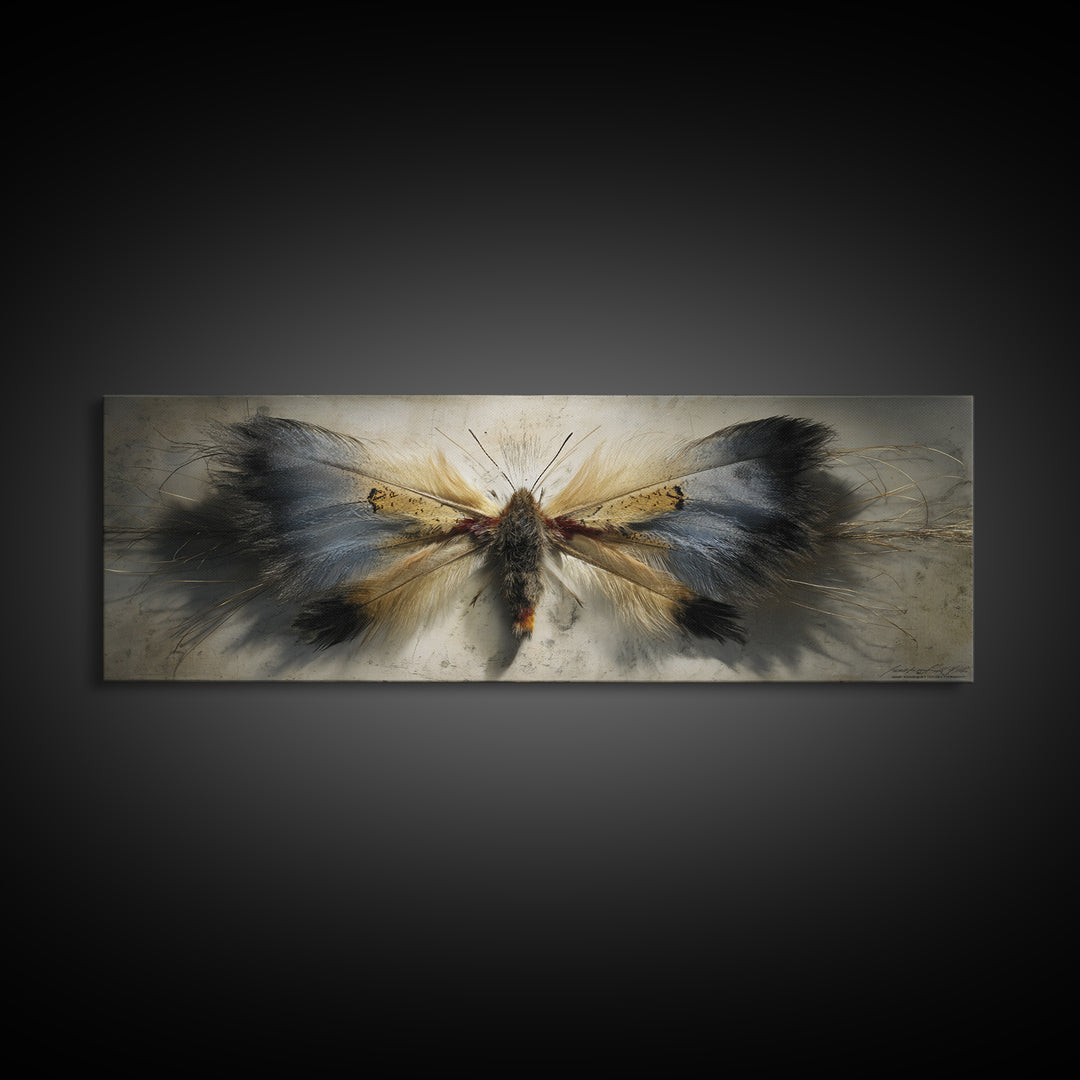 Butterfly Specimen Composition Canvas Print, Animal Art, Fine Art Print, Living Room Decor, Fine Art, Creature, Wall Decor, ANI-3x1-39