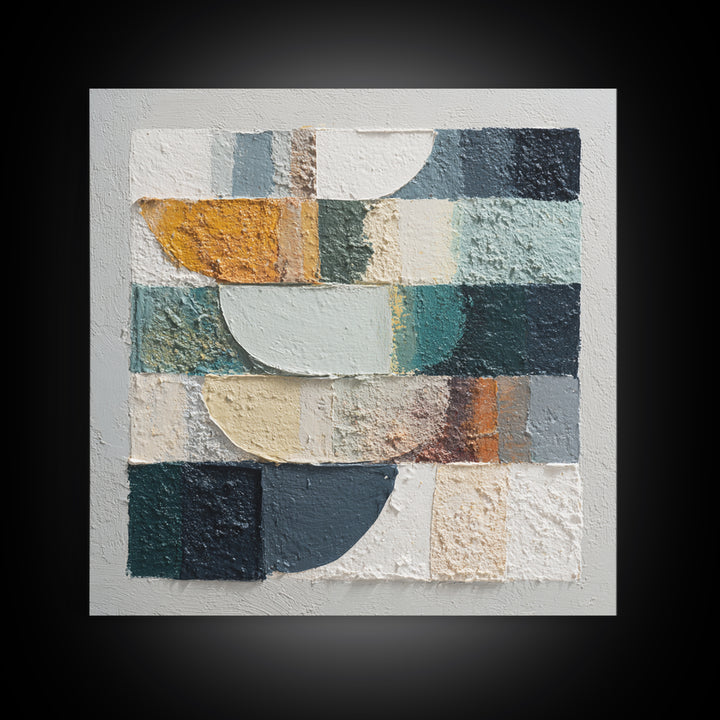 Textured Neutral Abstraction Canvas Print, Art, Ai Art, Living Room Decor, Abstract Art, Home Decor, Gallery Decor, ART-1x1-13