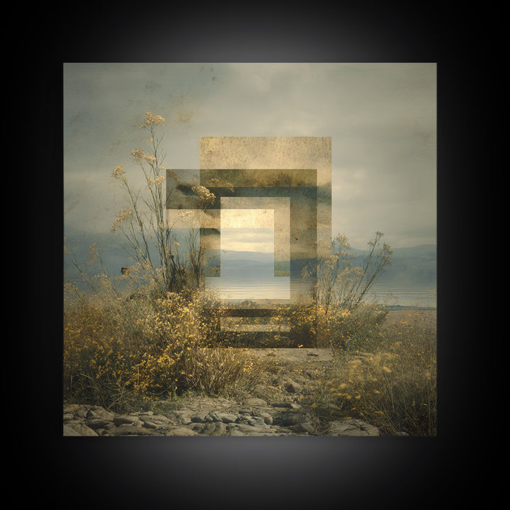 Surreal Dream Landscape Canvas Print, Art, Canvas Wall Art, Living Room Decor, Fine Art, Boho Wall Art, Pink Wall Art, ART-1x1-35