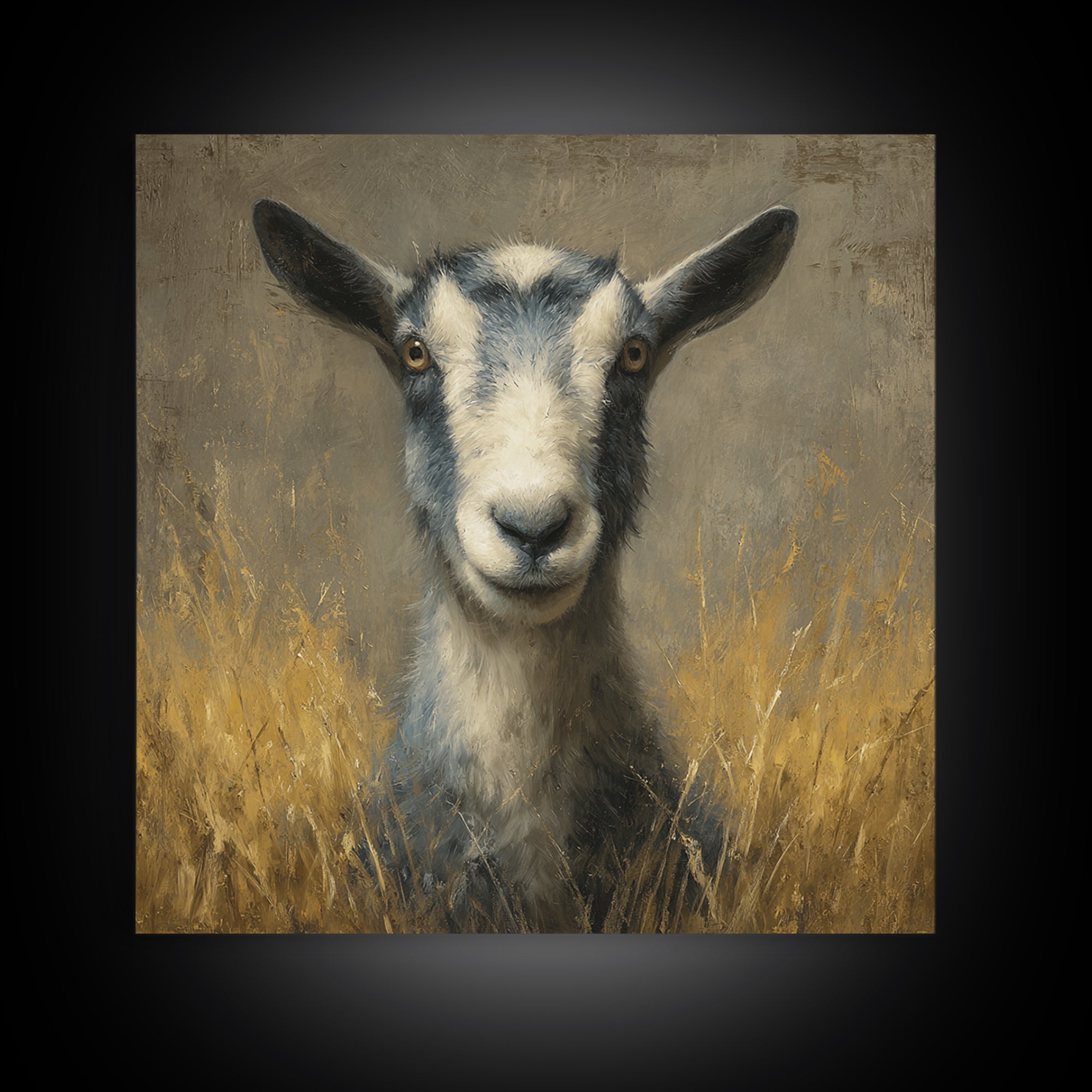 Elegant Animal Portrait Framed Canvas Print, Art, Ai Art, Living Room Decor, Fine Art, Home Decor, Gallery Decor, ART-1x1-42