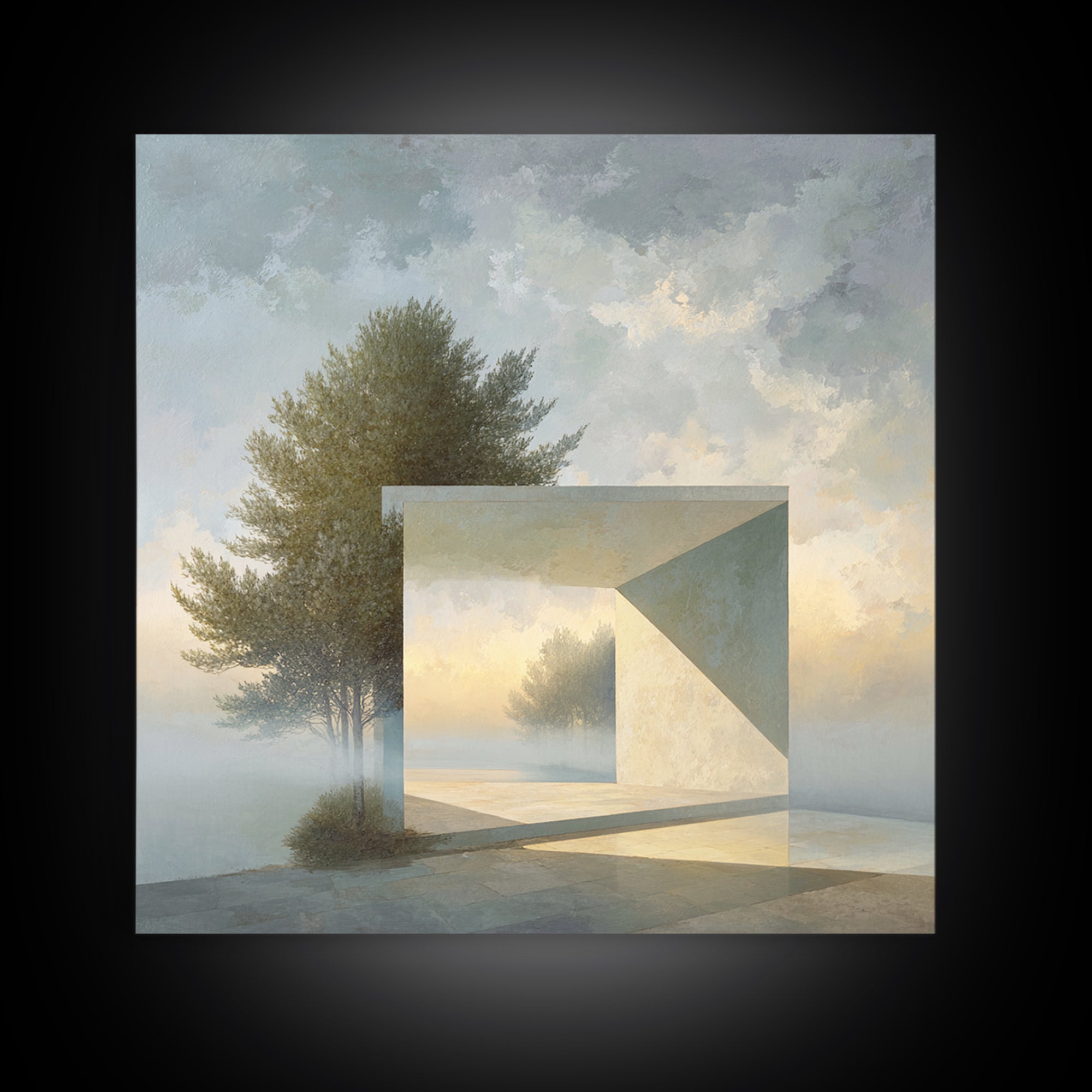 Surreal Dream Landscape Canvas Print, Art, Resin Art, Living Room Decor, Fine Art, Luxury Decor, Textured Painting, ART-1x1-59