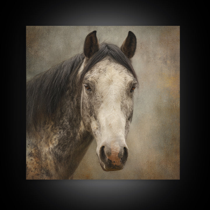 Elegant Animal Portrait Canvas Print, Art, Printable Art, Living Room Decor, Fine Art, Statement Artwork, Boho Decor, ART-1x1-90
