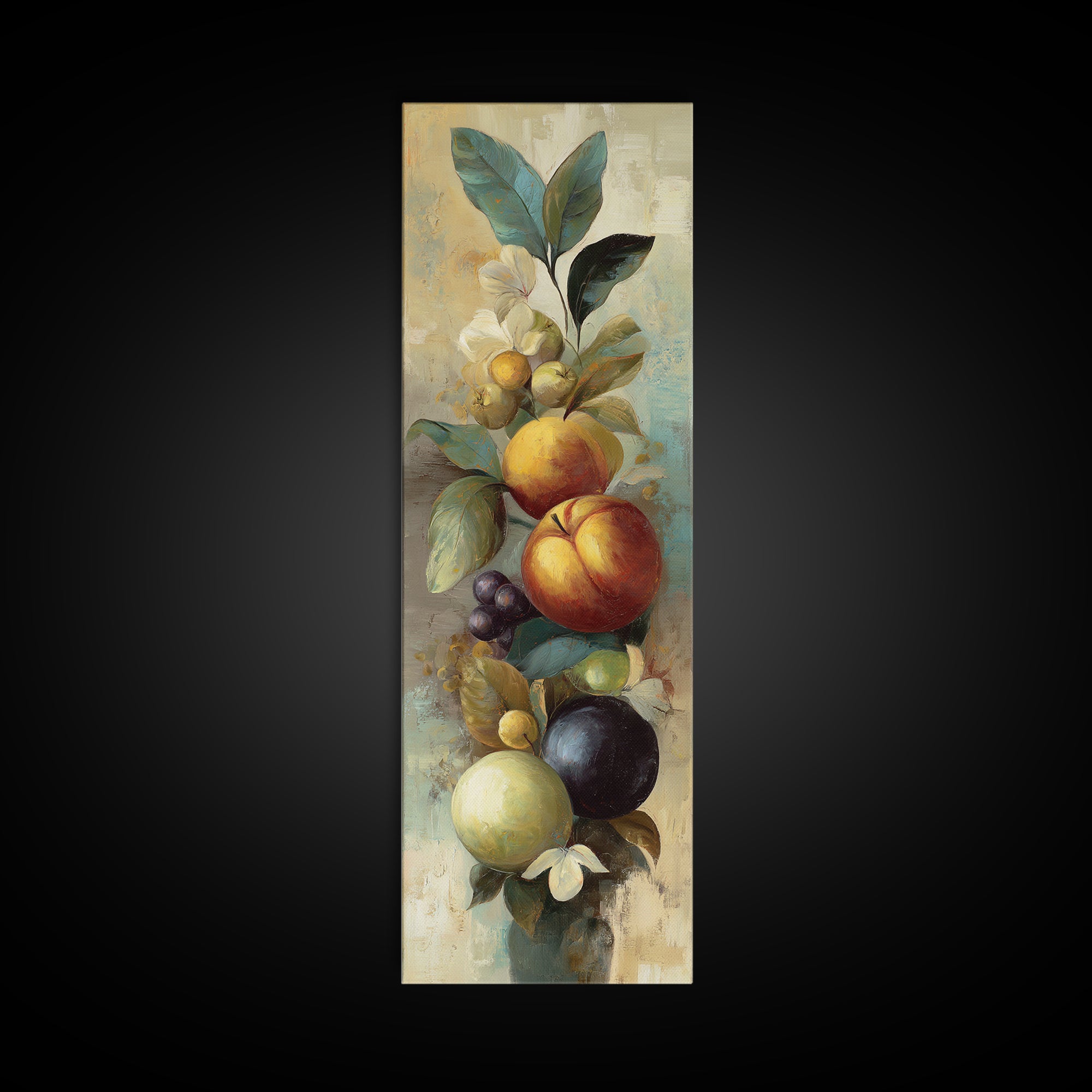 Bold Pop Fruit Composition Canvas Print, Art, Wall Art for Mom, Living Room Decor, Fine Art, Wood Wall Art, Prints Wall Art, ART-1x3-100