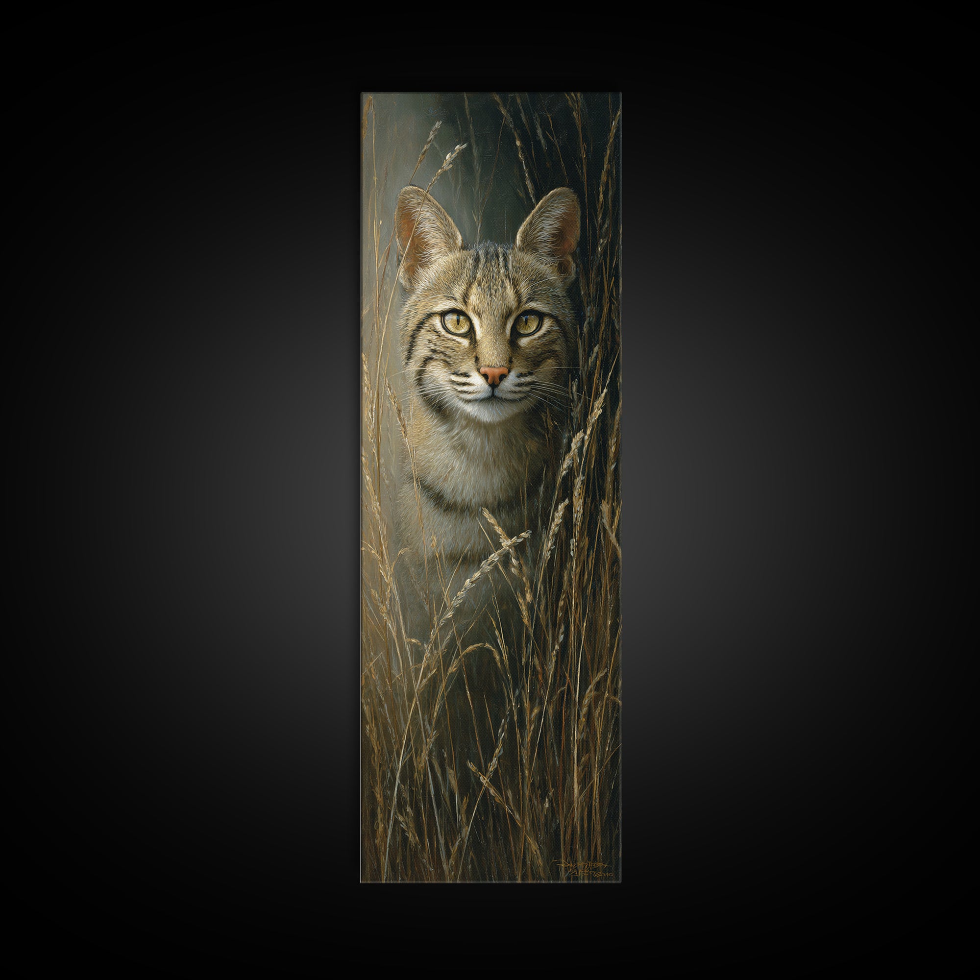 Elegant Animal Portrait Framed Canvas Print, Art, Textured Wall Art, Living Room Decor, Oil Painting, Gallery Decor, ART-1x3-30