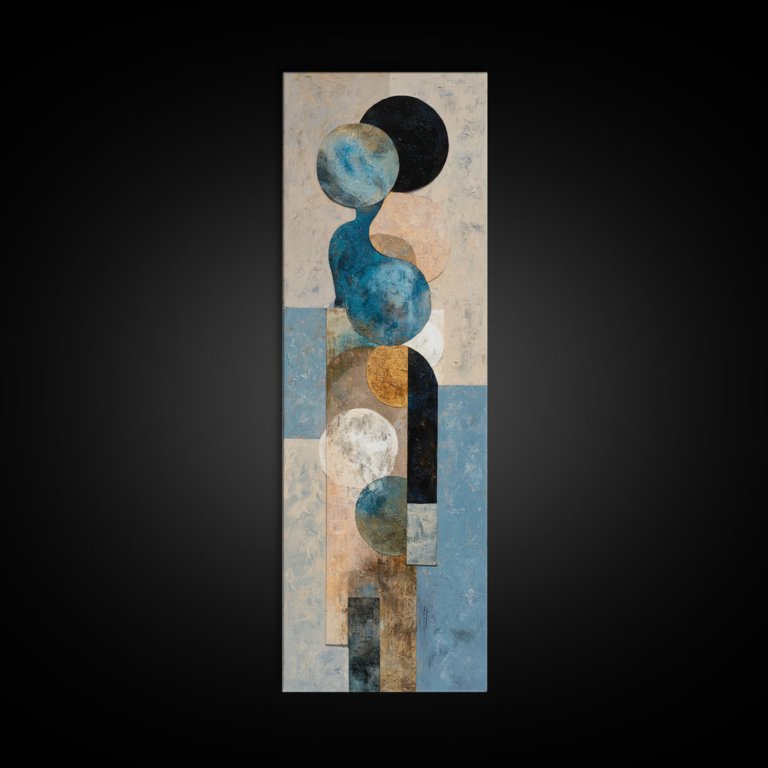 Abstract Water Forms Canvas Print, Art, Wall Art, Living Room Decor, Fine Art, Original Art, Art Nouveau, Framed Wall Art, ART-1x3-55