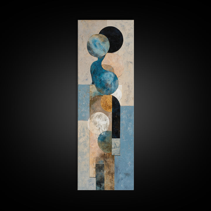 Abstract Water Forms Canvas Print, Art, Wall Art, Living Room Decor, Fine Art, Original Art, Art Nouveau, Framed Wall Art, ART-1x3-55