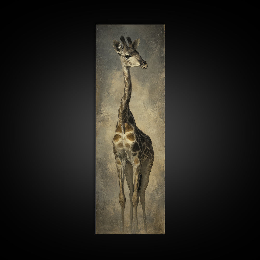 Elegant Animal Portrait Canvas Print, Art, Art Nouveau, Living Room Decor, Fine Art, Abstract Wall Art, Resin Art, ART-1x3-6
