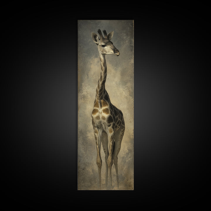 Elegant Animal Portrait Canvas Print, Art, Art Nouveau, Living Room Decor, Fine Art, Abstract Wall Art, Resin Art, ART-1x3-6