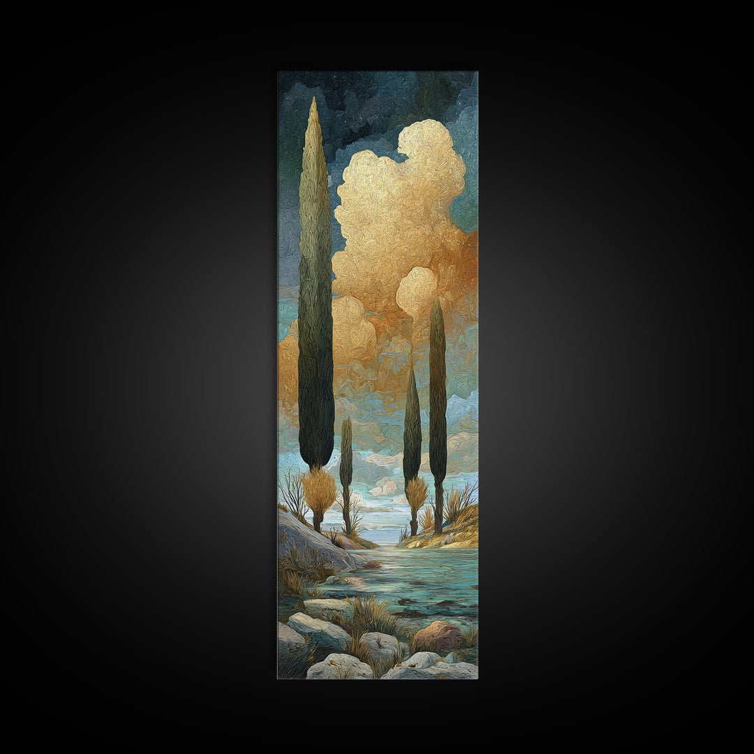 Surreal Dream Landscape Framed Canvas Print, Art, Wall Art for Mom, Living Room Decor, Fine Art, Wood Wall Art, ART-1x3-71