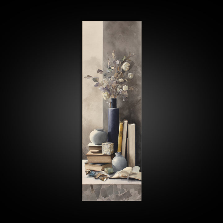 Sunlit Interior Still Life Framed Canvas Print, Art, Printable Art, Living Room Decor, Fine Art, Statement Artwork, ART-1x3-74