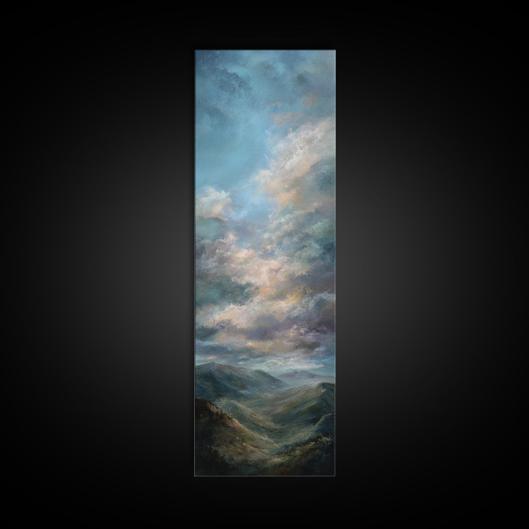 Quiet Mountain Scene Canvas Print, Art, Gallery Decor, Living Room Decor, Fine Art, Contemporary Art, Wall Art, ART-1x3-77