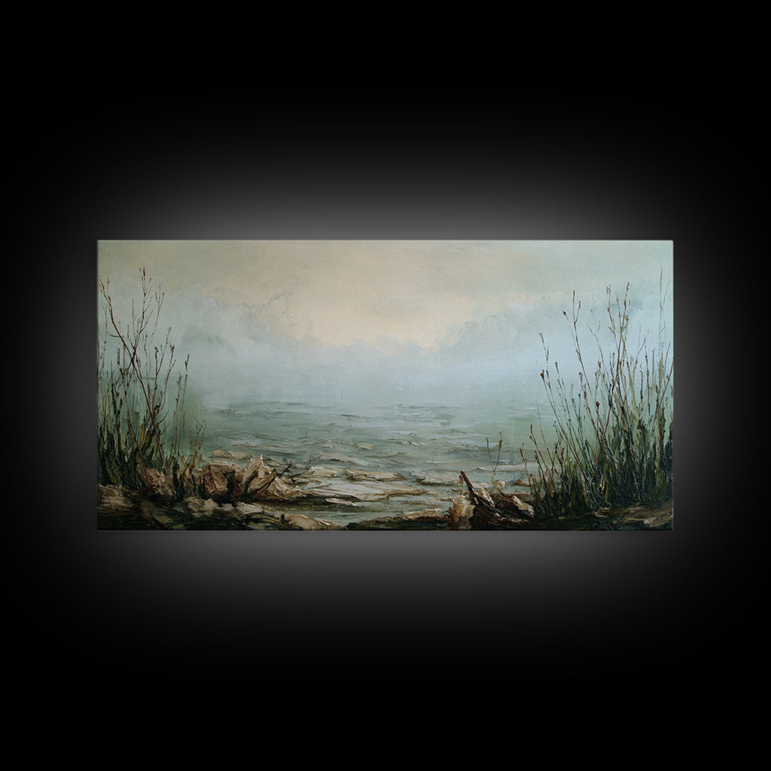 Surreal Dream Landscape Canvas Print, Art, Printable Wall Art, Living Room Decor, Watercolor Art, Canvas Art, ART-2x1-31