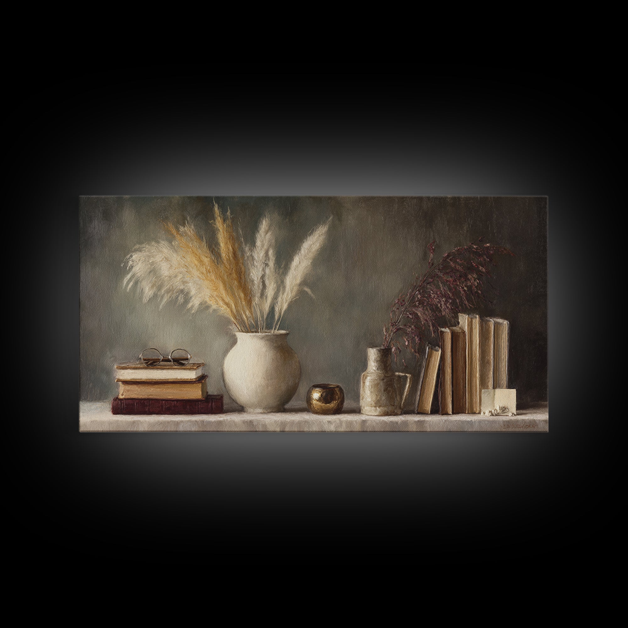 Sunlit Interior Still Life Canvas Print, Art, Room Decor, Living Room Decor, Fine Art, Art Commission, Digital Wall Art, ART-2x1-58
