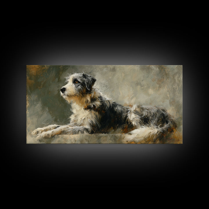 Elegant Animal Portrait Canvas Print, Art, Fine Art Print, Living Room Decor, Oil Painting, Digital Art, Printable Wall Art, ART-2x1-62