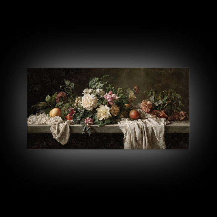 Museum Still Life Canvas Print, Art, Printable Wall Art, Living Room Decor, Watercolor Art, Canvas Art, Ai Art, ART-2x1-69